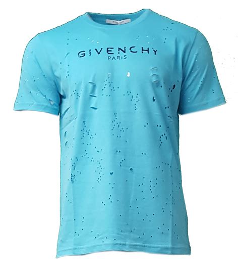 givenchy sky blue t shirt|givenchy t shirts for men.